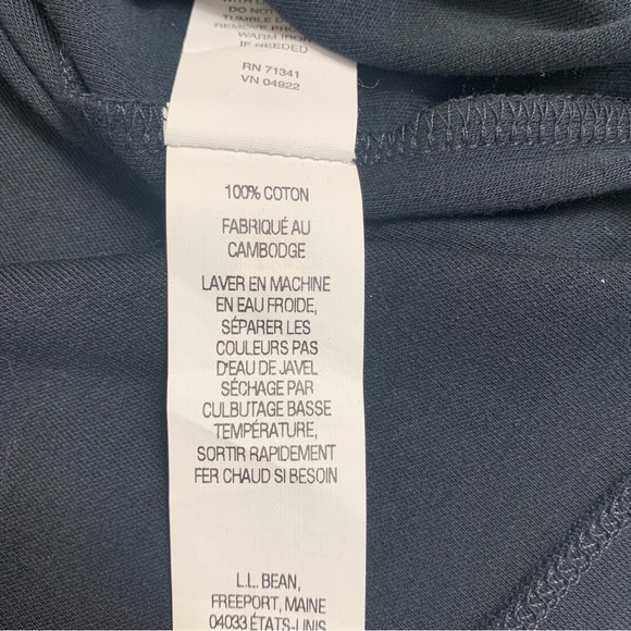 LL Bean cotton V-neck 3/4 sleeves intrinsik a/c Women’s Tee-XL - Picture 11 of 13
